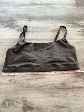 Simple Brown/Deep Green Bra